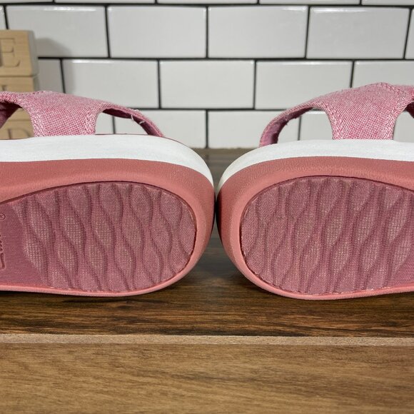 Clarks Arla Fern Womens Size 8 Wide Shoes Red Strappy Slingback Platform Sandal - Picture 8 of 12